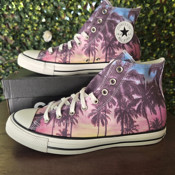 NIB Converse AllStar Sunset Palms HiTop Chuck Taylor Mens 10